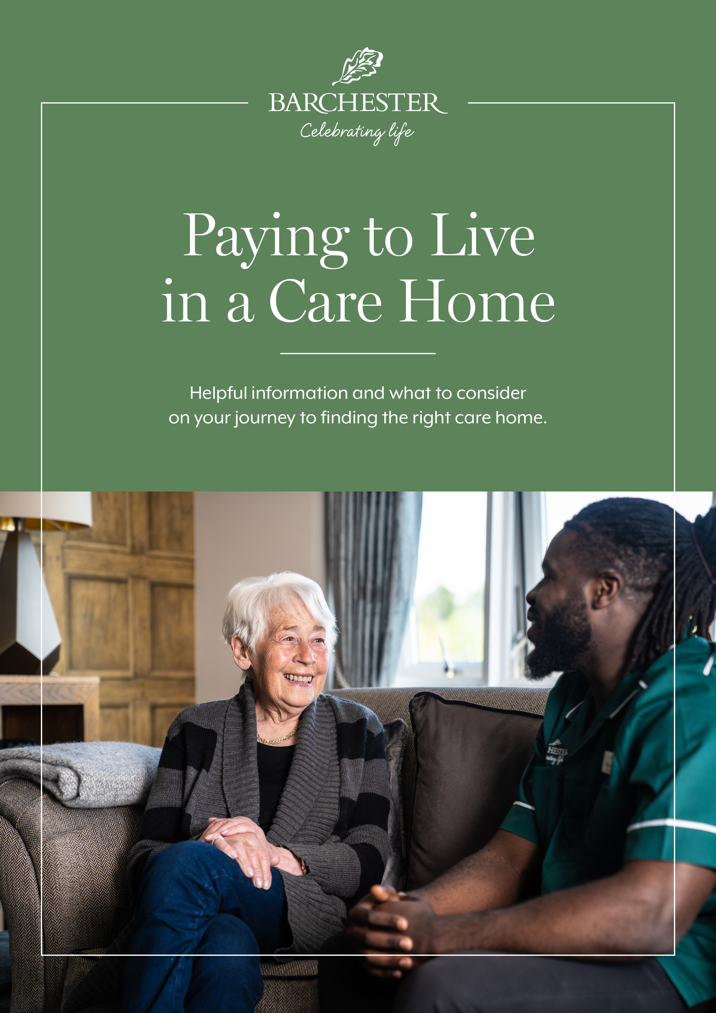 Paying to live in a care home booklet