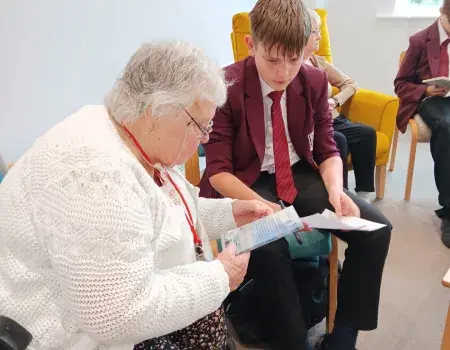 Student from Moulton School & College with resident