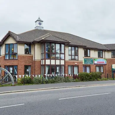 Outside of care home 