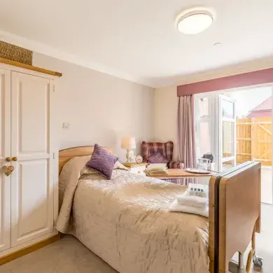 Bedroom at Fernes dementia care home
