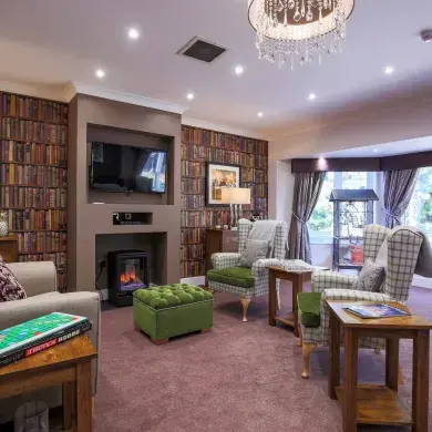 TV room in Ottley House care home 