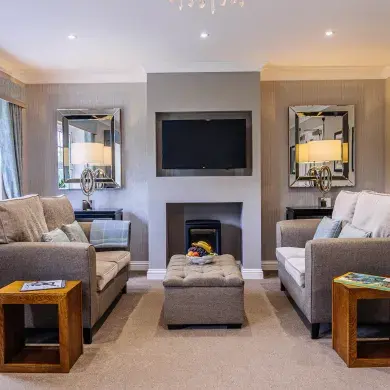 TV Area at Claremont Parkway Care Home 