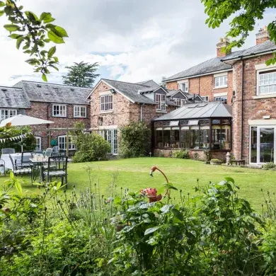 Garden at Mount House care home 