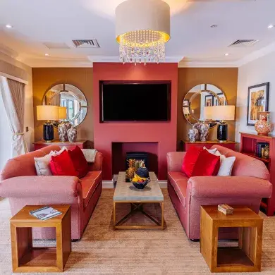 Lounge at Rose Water Place Care Home in Maidstone