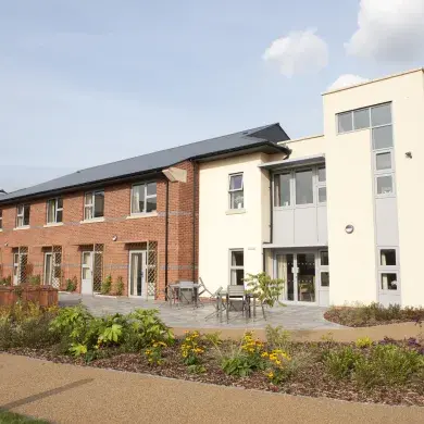 View of Lancaster Grange Care Home from the back garden