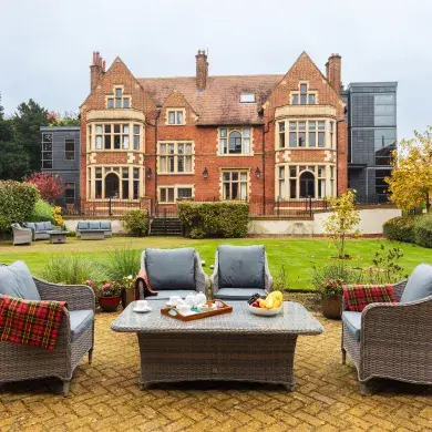 Garden at Elm Bank Care Home in Kettering