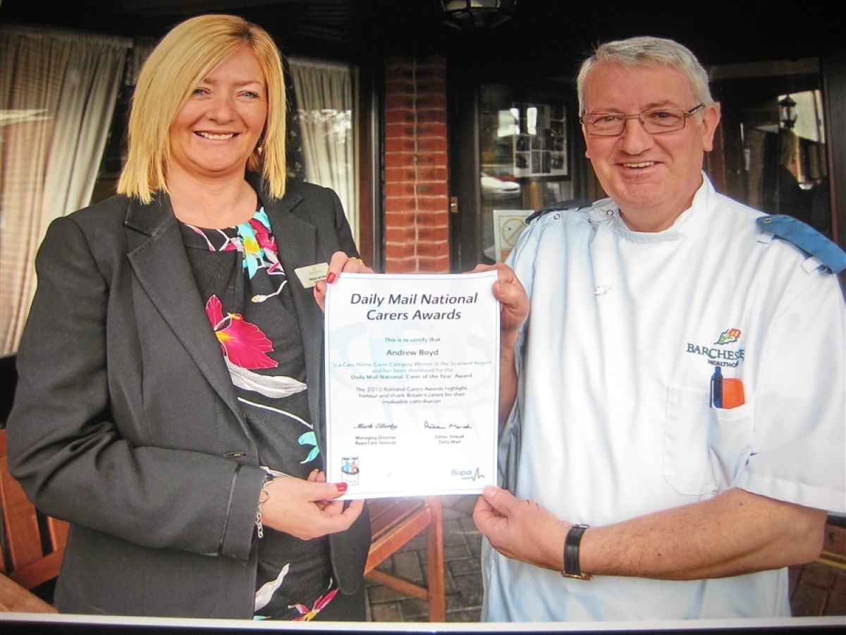 Care worker recognised for dedication in national award Care worker recognised for dedication in national award