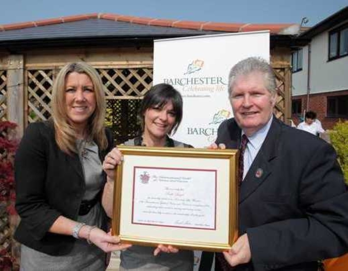 A first for Wales: Care manager receives honorary membership A first for Wales: Care manager receives honorary membership