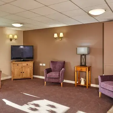 Sitting room at Tixover House care home