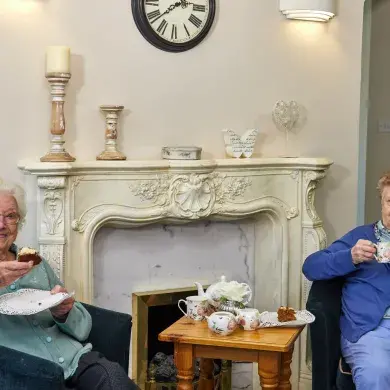 Refreshments at Springvale House care home 