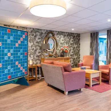 Social room at Strachan House Care Home 