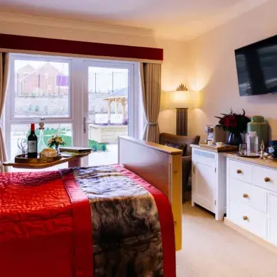 Bedroom at Upton Bay care home 