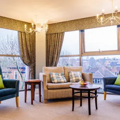 Lounge at Broadway Halls Care Home