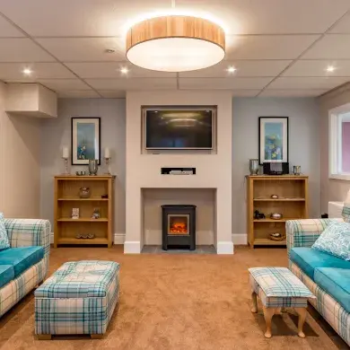 Lounge at Austen House care home 