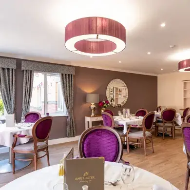 Dining room at Bloomfields Care Home 