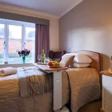 Bedroom at Ottley House care home 