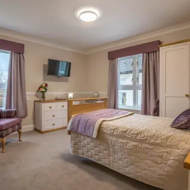Bedroom at Oxford Beaumont care home