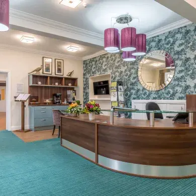 Reception at Oxford Beaumont care home