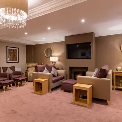 TV room at South Chowdene care home
