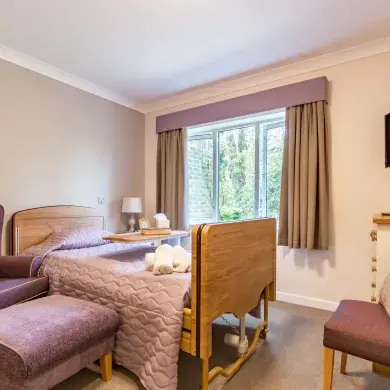 Bedroom at Westlake House Care Home 