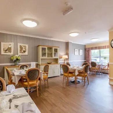 Dining room at Westvale House care home 