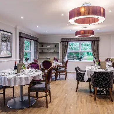 Dining room at Claremont Parkway Care Home 