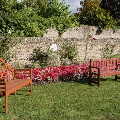Garden Seating at Westergate Abbey Care 