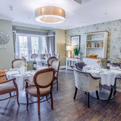 Dining Room at Iris Court Care Home in Gosmore