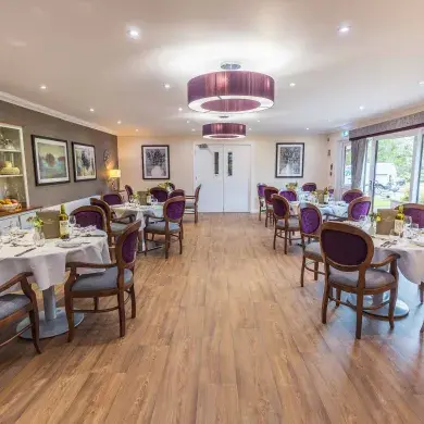 Dining Room at Kirkburn Court Care Home - Barchester Healthcare