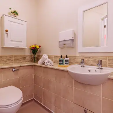En-Suite Bathroom at Lanercost House Care Home in Carlisle