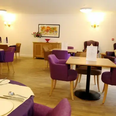 Dining Room in Latimer Court Care Home