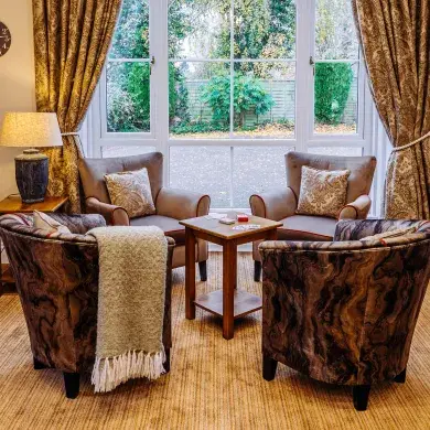 Lounge at Ross Court Care Home in Ross-On-Wye