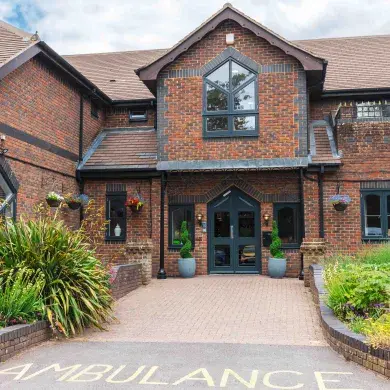 Entrance to Sutton Valence Care Home