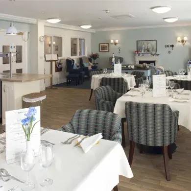 Dining Room at Tennyson Wharf Care Home