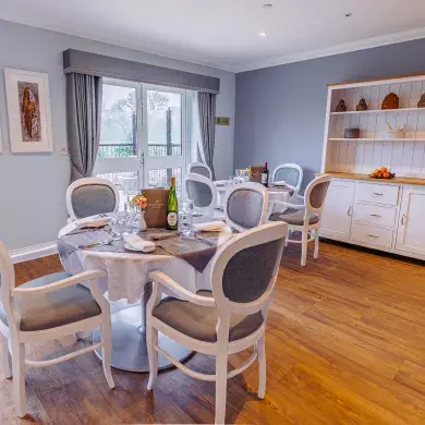 Dining room at Wadhurst Manor Care Home in Wealden