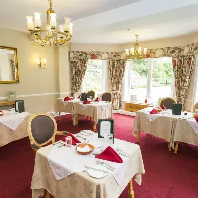 Dining area at Prestbury Beaumont care home