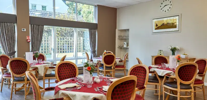 Dining room at Tixover House care home