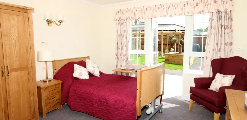 Bedroom at Beaufort Grange care home 