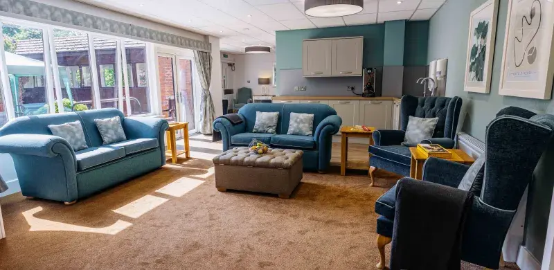 Lounge at Arbour Court Care Home in Marple