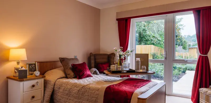 Bedroom in Kings Park care home