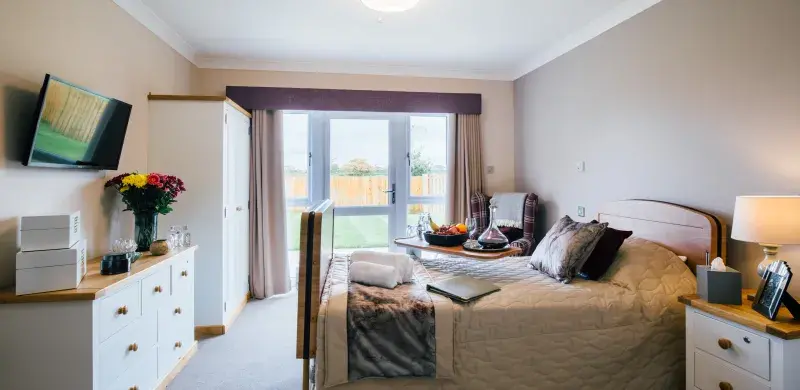 Bedroom at Mortain Place Care Home