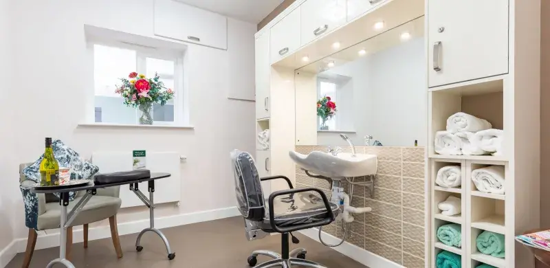 Salon at Ashby House care home 