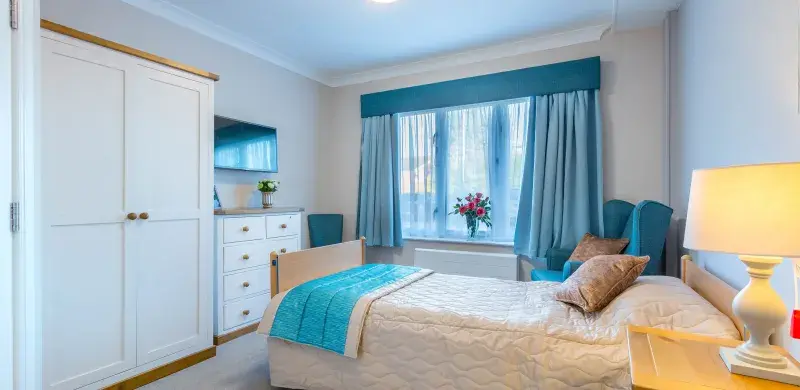 Bedroom at Austen House care home 