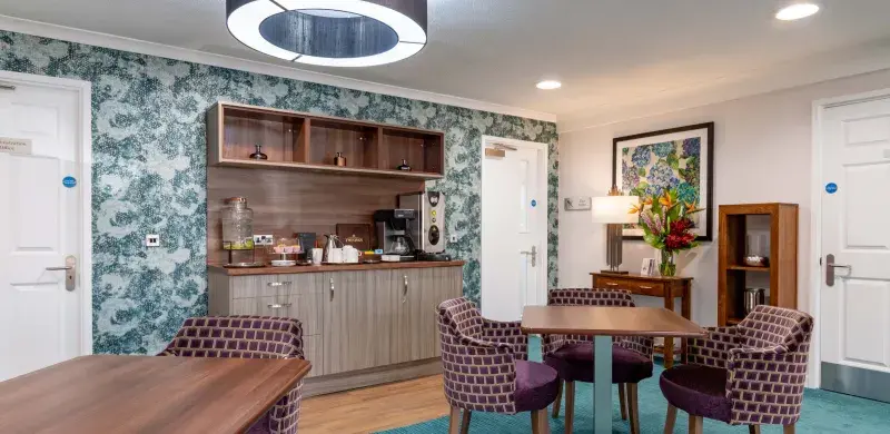 Refreshment area at Bloomfields Care Home