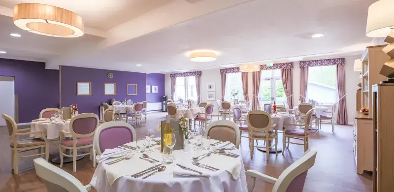 Dining room at Drummond Grange care home