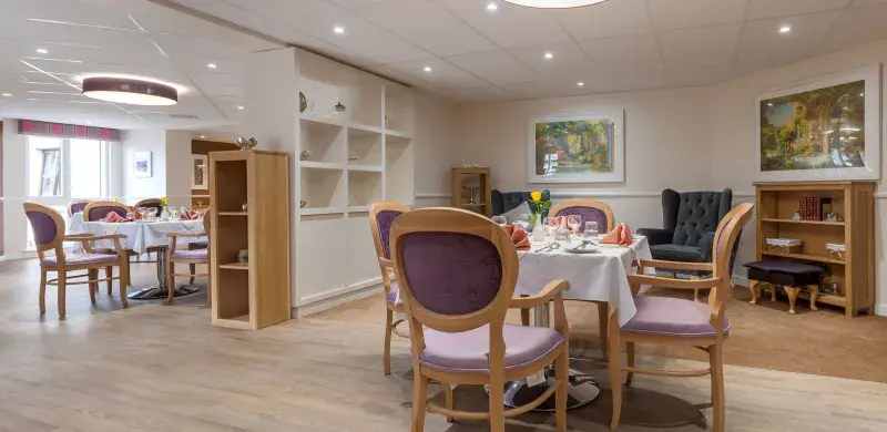Dining room at Fairview House care home