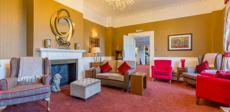 Lounge at Milford House care home