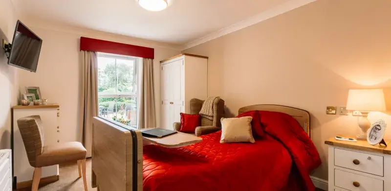 Bedroom at Stamford Bridge Care Home