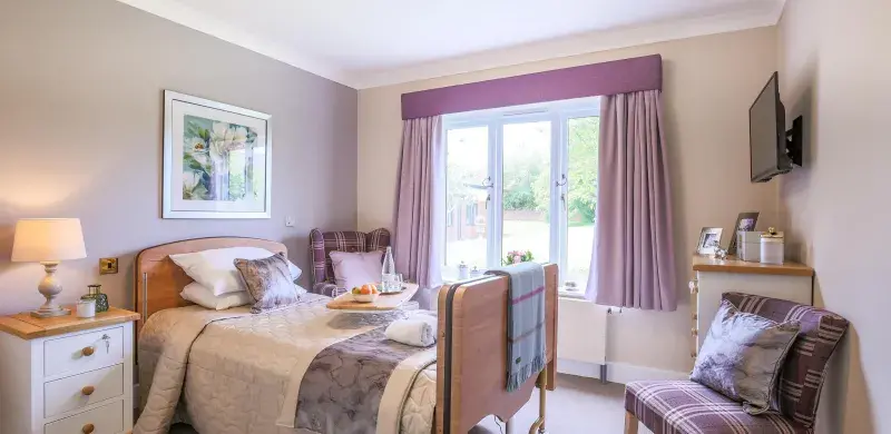Bedroom at West Abbey Care Home 