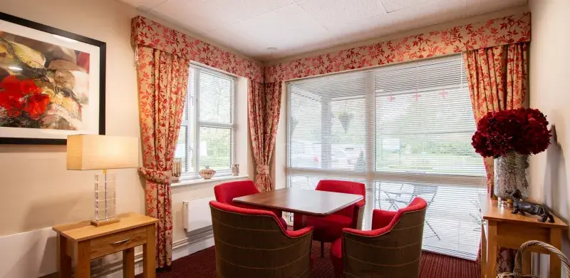 Social room at Westvale House care home 
